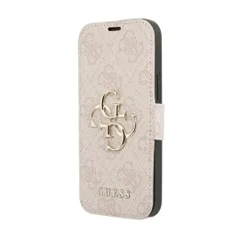 guess-booktype-4g-big-metal-logo-etui-iphone-13-pro-max-rozowy