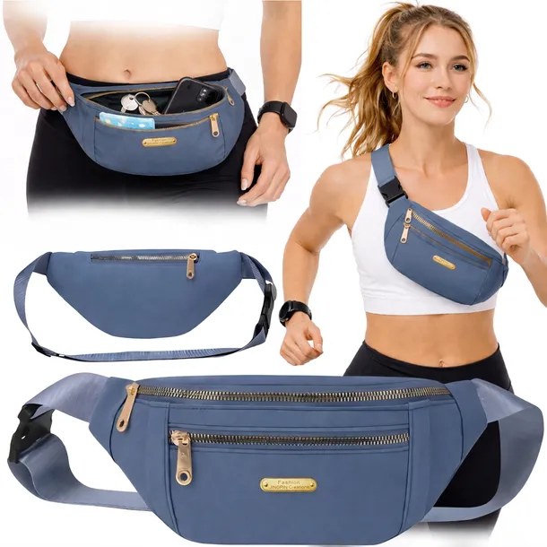 NERKA SASZETKA DAMSKA SPORTOWA TOREBKA NA RAMIĘ CROSSBODY BIODRÓWKA