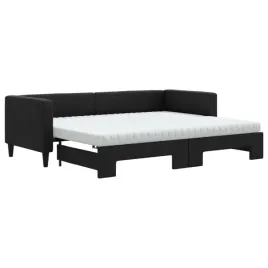 sofa-rozkladana-2-w-1-czarna-223x90x68-cm-materac-piankowy