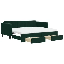 sofa-rozkladana-2w1-z-szufladami-ciemnozielona-223x1925x75-cm