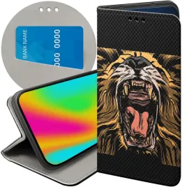 etui-z-klapka-do-huawei-honor-70-wzory-lew-lwy-lwica-futeral-pokrowiec-case