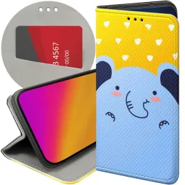 etui-do-huawei-honor-x8-5g-honor-x6-honor-70-lite-wzory-slon-slonie