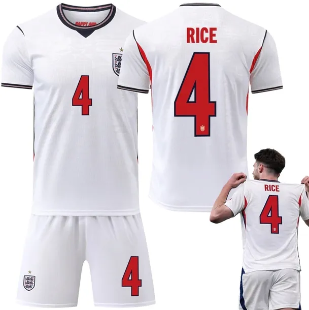 KOMPLET PIŁKARSKI KOSZULKA DECLAN RICE MISTRZOSTWA ŚWIATA 2026 ANGLIA