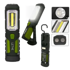 lethe-latarka-warsztatowa-led-czarno-zielona-z-magnesami-haczyk-pod-maske