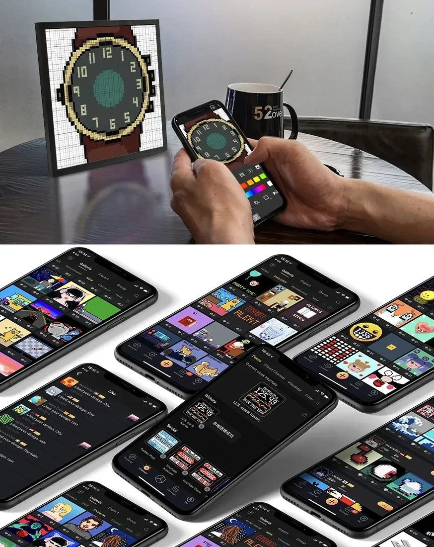 divoom-pixoo-64-ramka-bluetooth-wi-fi-pixel-art