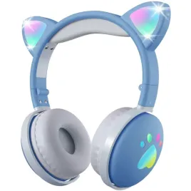sluchawki-bezprzewodowe-dla-dzieci-kocie-uszy-led