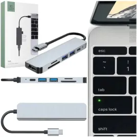 hub-adapter-stacja-dokujaca-do-macbook-6w1-szary-rozgaleziacz-do-laptopa