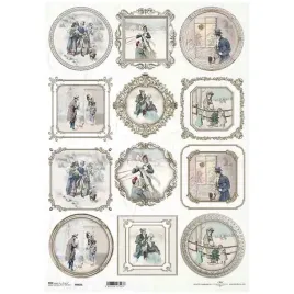 papier-ryzowy-do-decoupage-a3-958l-vintage-ramki-postacie-zimowa-sceneria