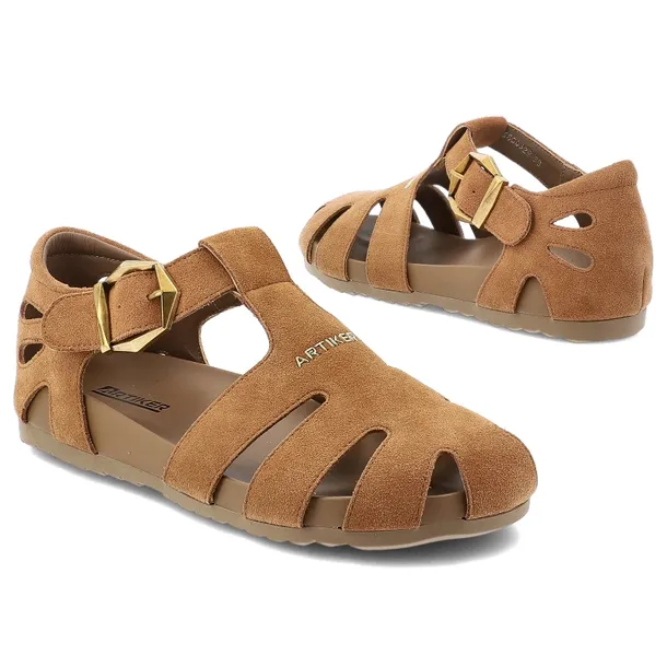 sandaly-artiker-58c0329-brown-wzor-dominujacy-bez-wzoru