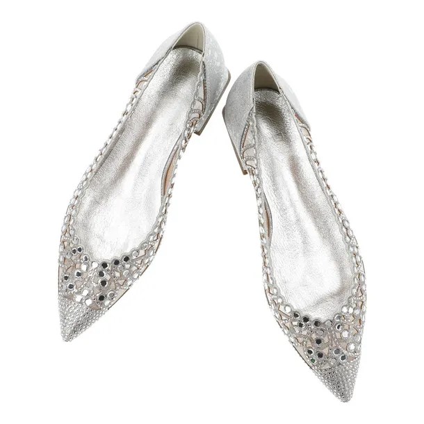 baleriny-s-barski-sr61-0104-silver-zapiecie-wsuwane