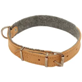 obroza-dla-psa-skorzana-bezowa-25mm-55cm-polski-producent