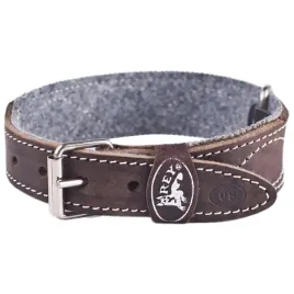 obroza-dla-psa-skorzana-brazowa-rybka-rey-40mm-60cm-polski-producent