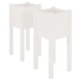 donice-ogrodowe-2-szt-biale-31x31x70-cm-drewno-sosnowe