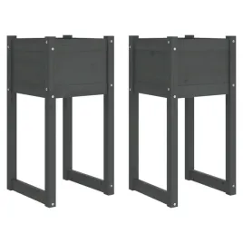 donice-2-szt-szare-40x40x81-cm-lite-drewno-sosnowe