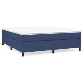 rama-lozka-niebieska-203-x-160-x-35-cm-tkanina-poliester-sklejka
