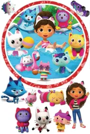 zestaw-oplatkowy-na-tort-koci-domek-gabi-twoj-napis-3