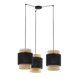 lampa-wiszaca-boho-czarna-bezowa-3xe27-boho-naturalne-oswietlenie-sufitowe