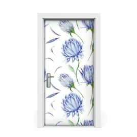 okleina-na-drzwi-malowane-kwiaty-indygo-95x205