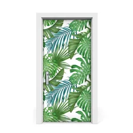 naklejka-na-drzwi-okleina-monstera-95x205