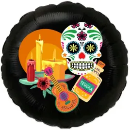 balon-foliowy-dia-de-los-muertos-swieca-czarny-18-rnd