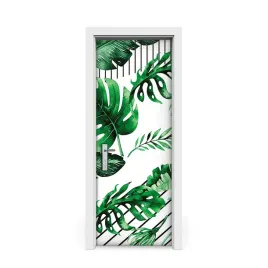 fototapeta-okleina-tropikalne-liscie-75x205