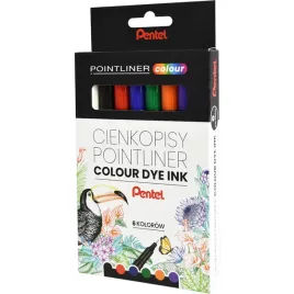 cienkopisy-pointliner-colour-6szt-s40-st6pl-pentel