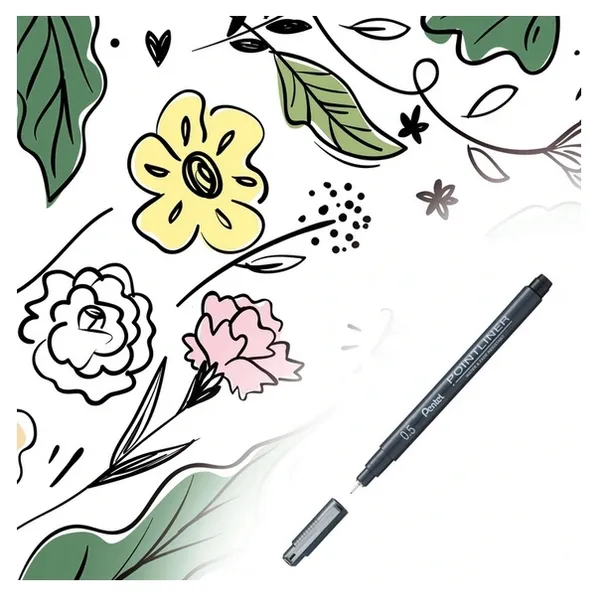 cienkopis-pointliner-05mm-czarny-pentel-liczba-sztuk-w-zestawie-1-szt
