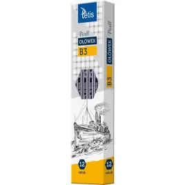 zestaw-olowek-pixell-heksagonalne-3b-12szt-tetis