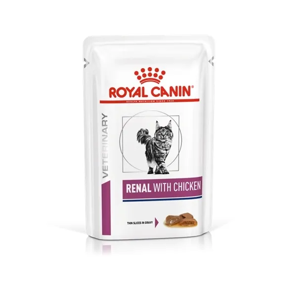 Royal Canin Veterinary Diet Feline Renal Chicken, mokra karma dla kota z pr