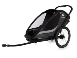 hamax-przyczepka-rowerowa-dla-dzieci-cocoon-podwojna-grey-black