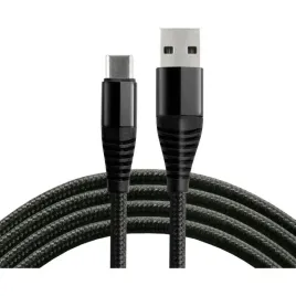 kabel-usb-usb-c-pleciony-czarny-1m-3a-everactive