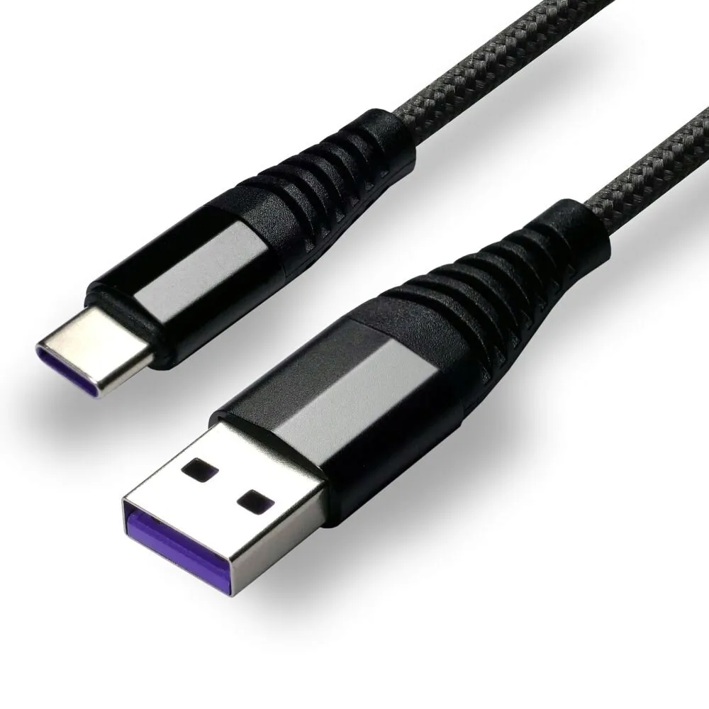 kabel-usb-usb-c-pleciony-czarny-1m-3a-everactive-stan-nowy