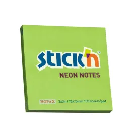 karteczki-samoprzylepne-76x76mm-bloczek-100-kartek-zielony-neonowy-stick-n