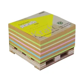notes-kostka-kraft-76x76mm-5-kolorow-400-kartek-stick-n