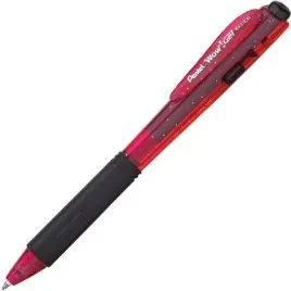 dlugopis-zelowy-wow-czerwony-07mm-gumowy-uchwyt-pentel