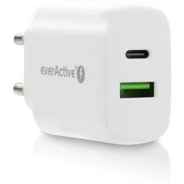 ladowarka-sieciowa-230v-1x-usb-c-1x-usb-3a-25w-biala-everactive