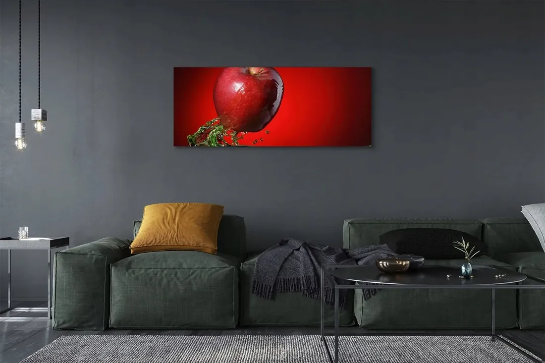 wydruk-na-plotnie-canvas-jablko-woda-125x50-cm
