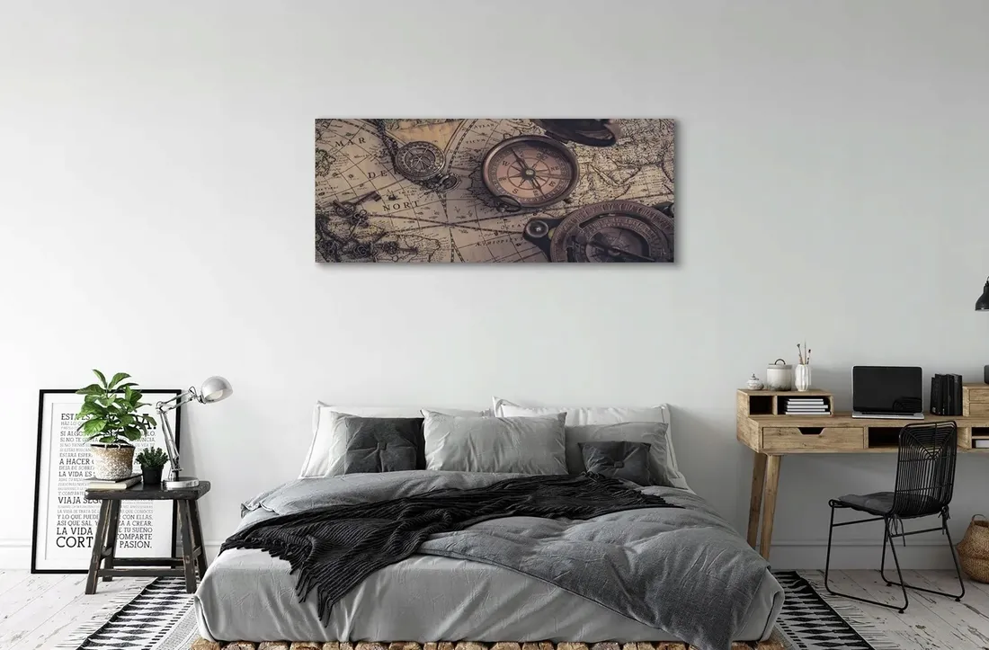 wydruk-na-plotnie-canvas-kompas-mapa-125x50-cm