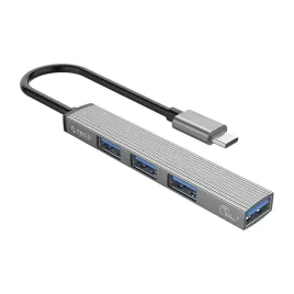 hub-usb-c-orico-ah-13-stacja-dokujaca-1x-usb-a-3-0-3x-usb-a-2-0-szary