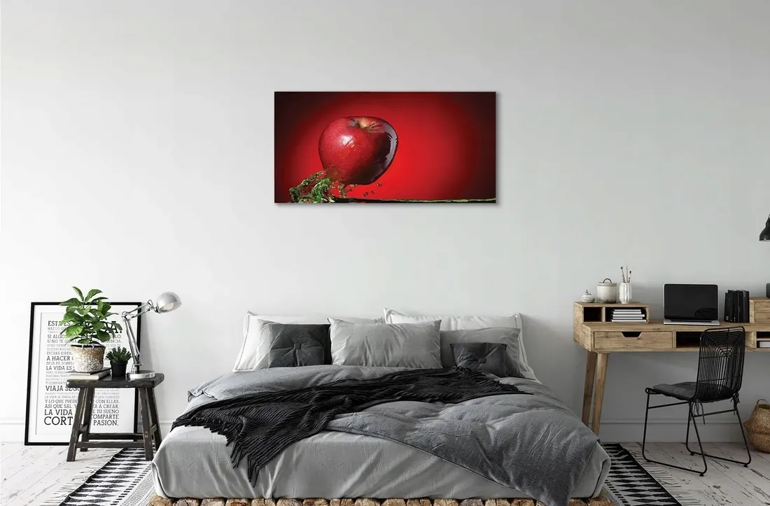 wydruk-na-plotnie-canvas-jablko-woda-140x70-cm