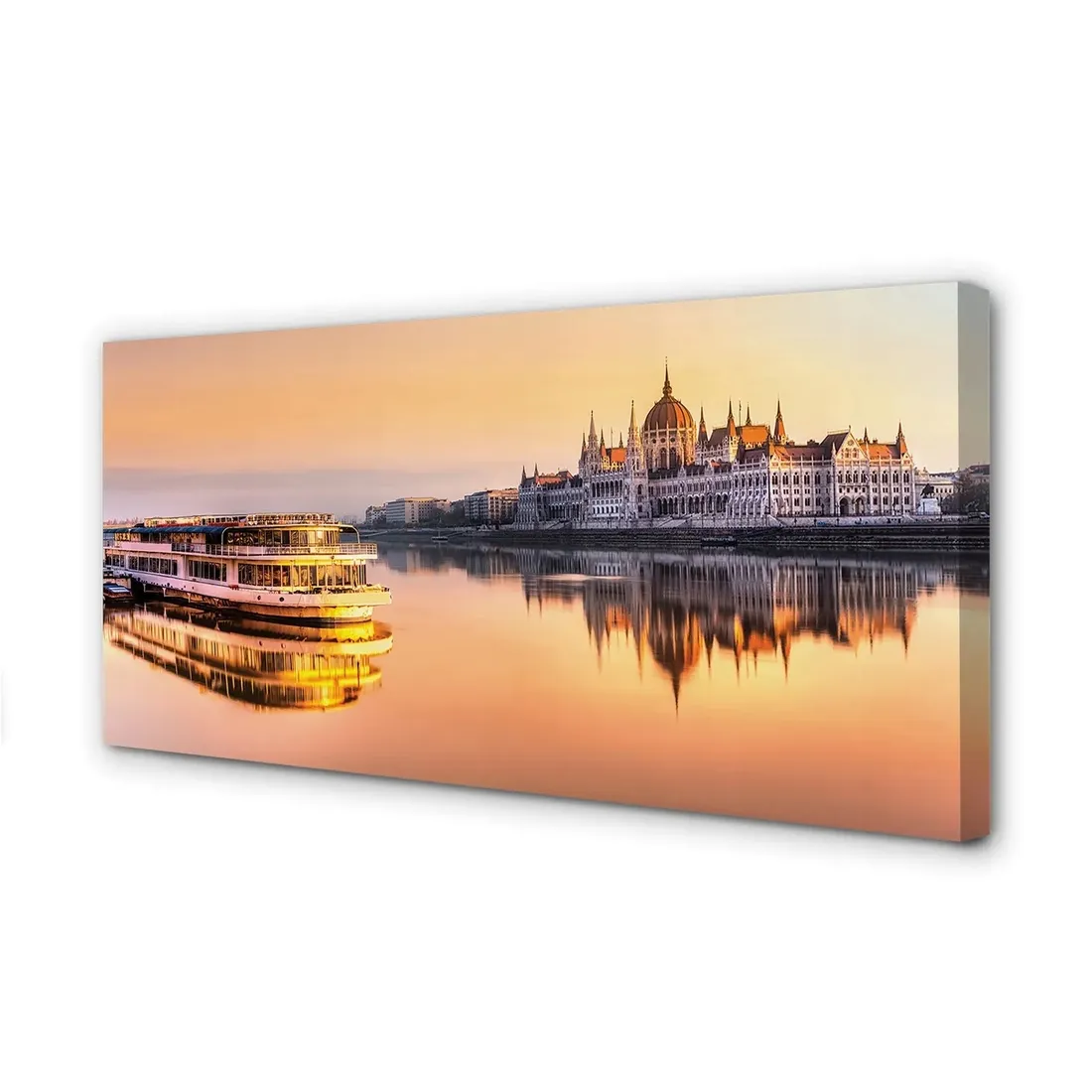 obraz-na-plotnie-zachod-statek-morze-140x70-cm
