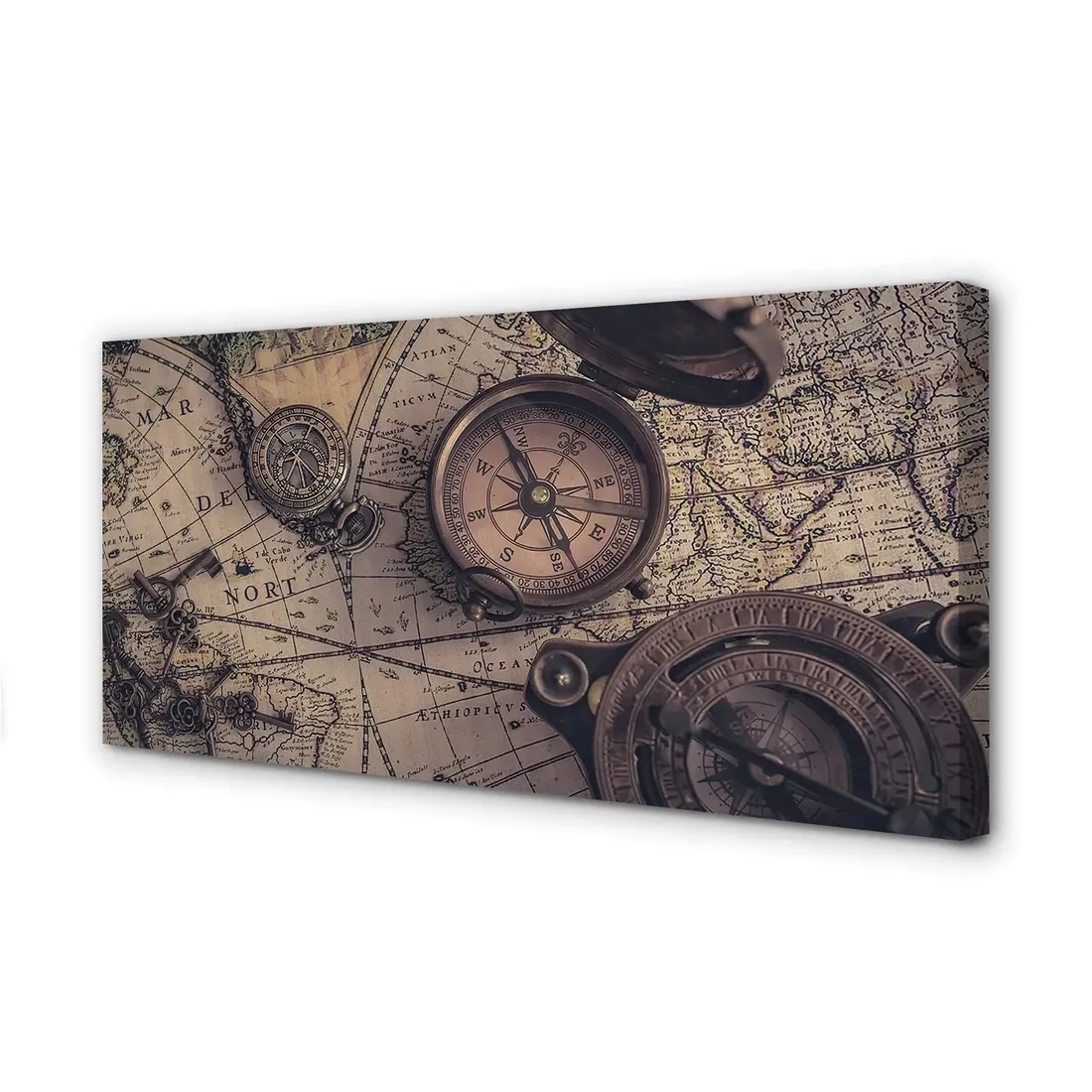 wydruk-na-plotnie-canvas-kompas-mapa-140x70-cm