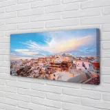 obraz-plotno-grecja-miasto-zachod-slonca-140x70-stan-nowy