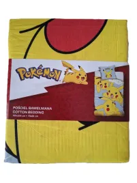 komplet-poscieli-dziecieca-pokemon-pikachu-160-x-200-cm-zolta-pikaczu