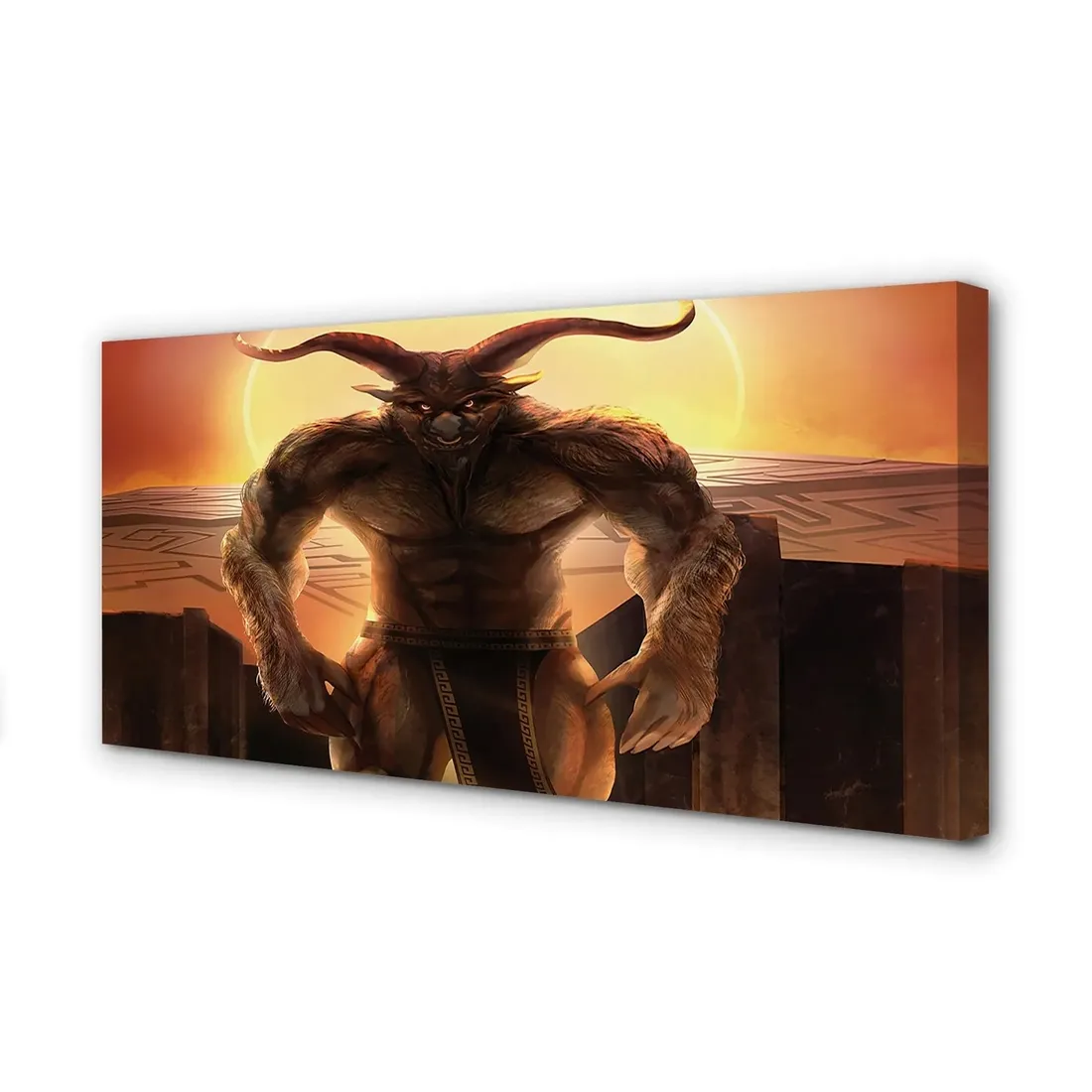 obraz-na-plotnie-zachod-slonca-postac-120x60-cm