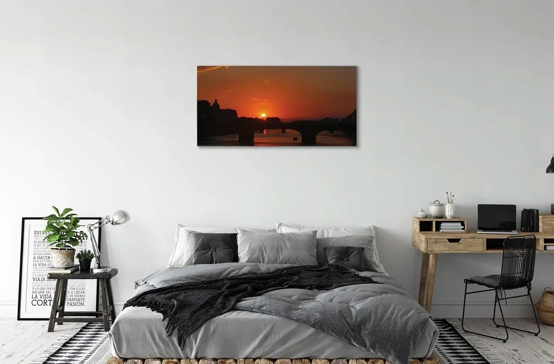 obraz-plotno-wlochy-rzeka-zachod-slonca-120x60
