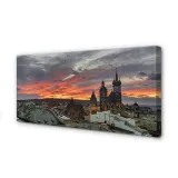 plotno-obraz-krakow-zachod-slonca-panorama-120x60