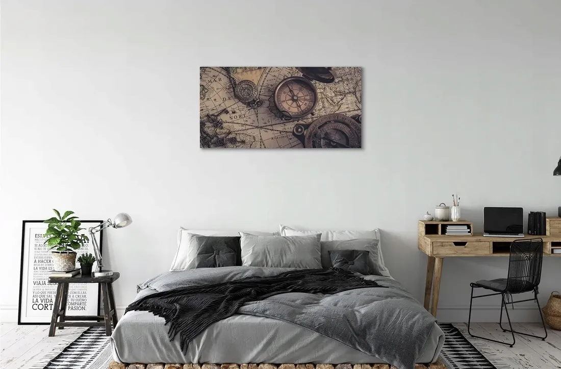 wydruk-na-plotnie-canvas-kompas-mapa-100x50-cm