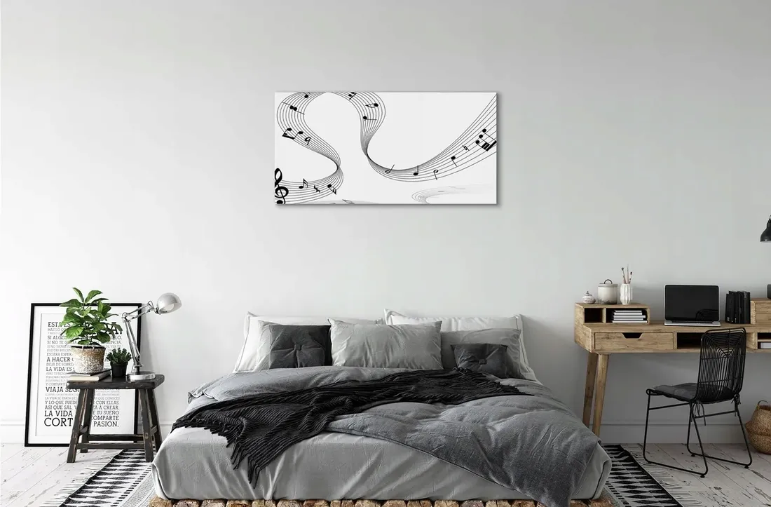 wydruk-na-plotnie-canvas-gitara-nuty-100x50-cm