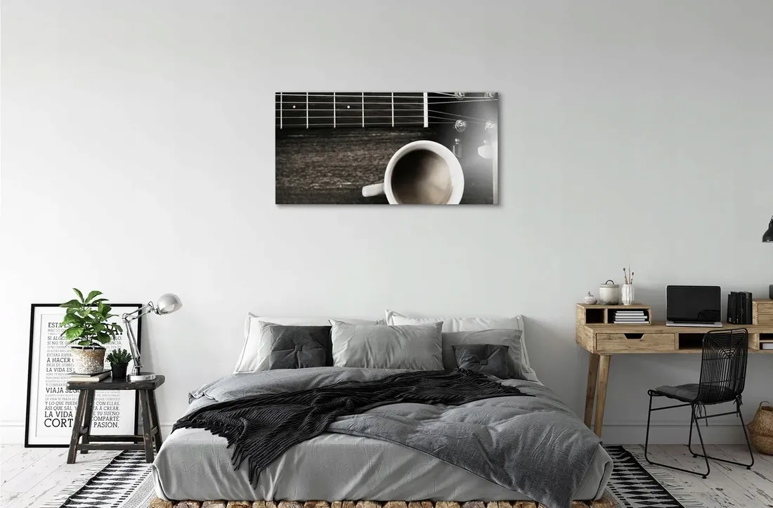 wydruk-na-plotnie-canvas-kawa-gitara-100x50-cm